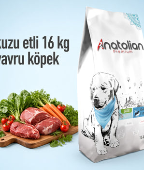 Anatolian Premium kuzulu Medium & Maxi yavru köpek maması paketi