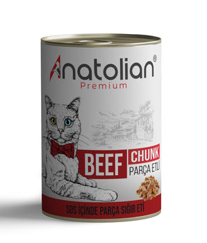 Biftekli Parça etli Yetişkin kedi Konservesi 400 gr