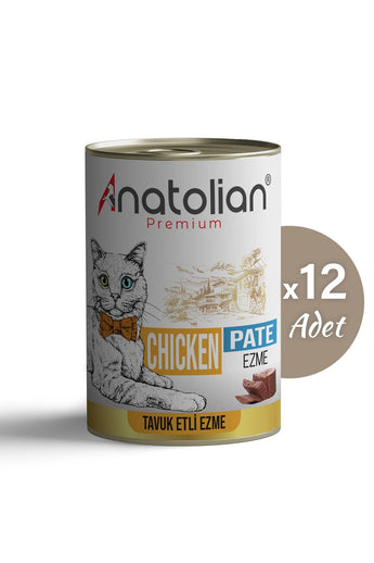 Tavuklu Ezme Yetişkin Kedi Konservesi 400 gr x 12 Adet