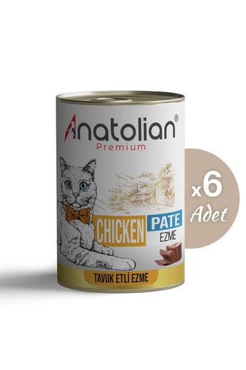 Tavuklu Ezme Yetişkin Kedi Konservesi 400 gr x 6 Adet