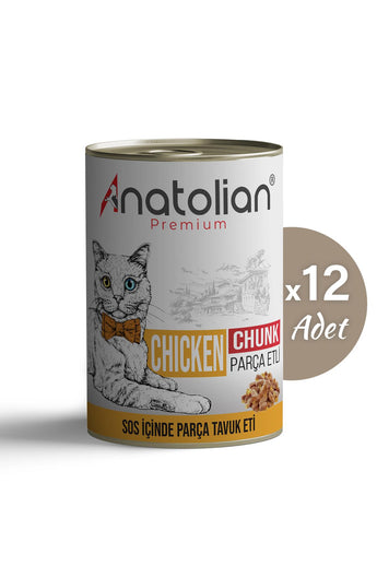 Tavuklu Yetişkin Kedi Konserve 400 gr x 12 Adet