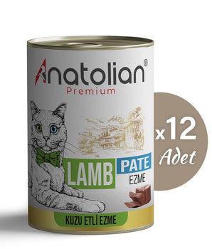 Anatolian Premium kuzulu ezme yetişkin kedi konservesi 12x400 gr