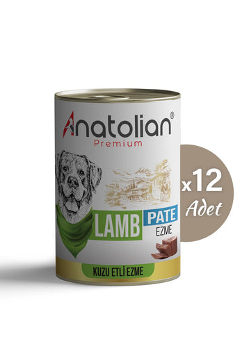 Kuzulu Yetişkin Köpek Ezme Konserve 400 gr x 12 Adet