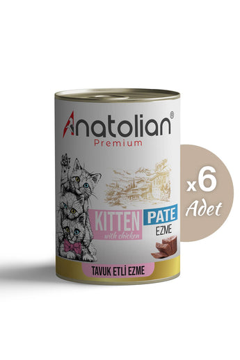 Tavuklu Ezme Yavru Kedi Konservesi 400 gr x 6 adet