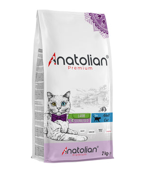 Anatolian Premium kuzulu kısırlaştırılmış kedi maması paketi