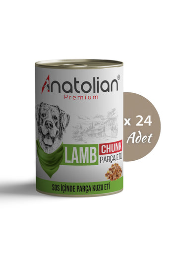 Kuzulu Parça Etli Yetişkin Köpek Konservesi 400 gr x 24 Adet