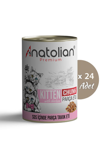 Tavuklu Yavru Kedi Konservesi 400 gr x 24 Adet