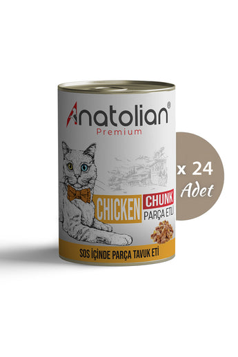 Tavuklu Yetişkin Kedi Konserve 400 gr x 24 Adet