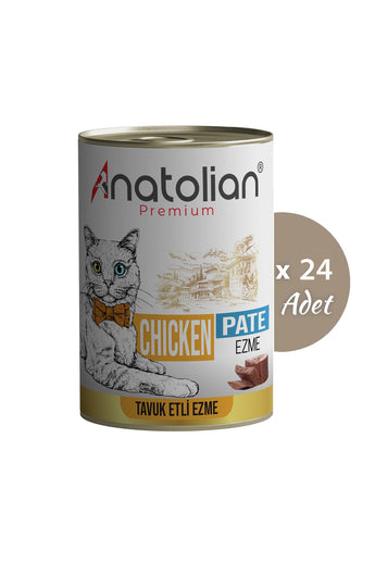 Tavuklu Ezme Yetişkin Kedi Konservesi 400 gr x 24 Adet